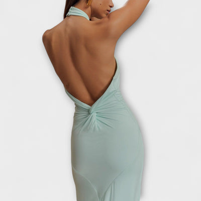 Lagune – Slinky Halter Maxi Dress