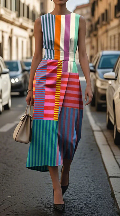 Tiffany – Printed Sleeveless Dress