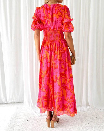 DERANA – ROSE RED MAXI DRESS