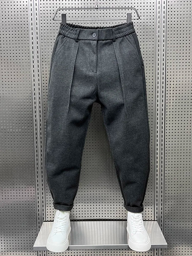Kurt – Elegant Mélange Trousers