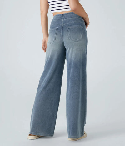 Eva | High-Waisted Elastic Trousers