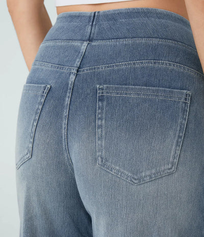 Eva | High-Waisted Elastic Trousers