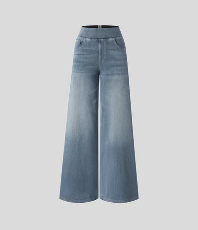 Eva | High-Waisted Elastic Trousers