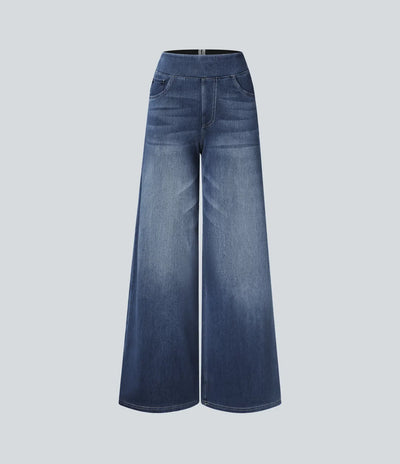 Eva | High-Waisted Elastic Trousers