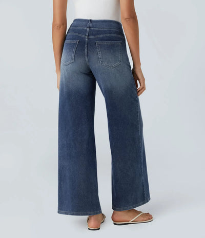Eva | High-Waisted Elastic Trousers