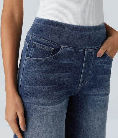 Eva | High-Waisted Elastic Trousers