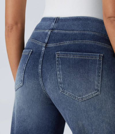 Eva | High-Waisted Elastic Trousers