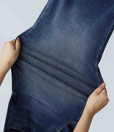 Eva | High-Waisted Elastic Trousers