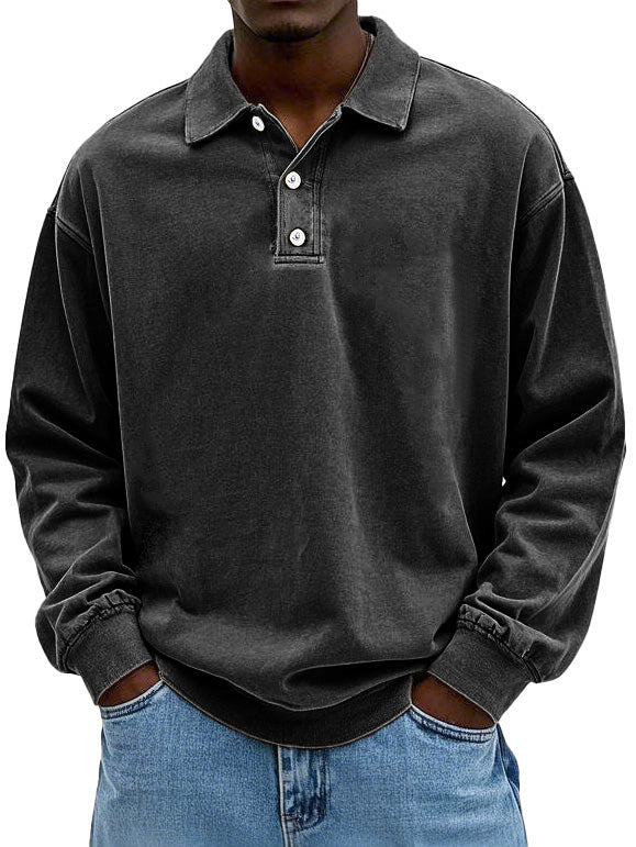Matteo | Men’s Casual Long-Sleeved Polo