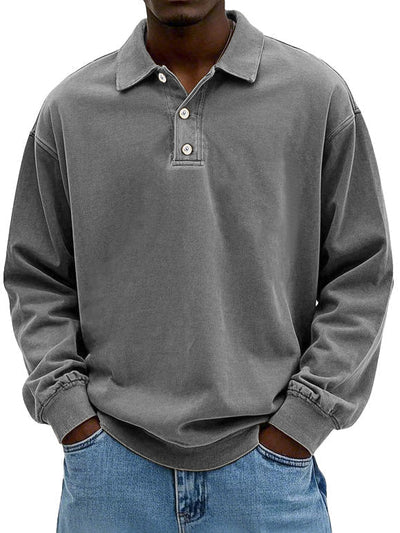 Matteo | Men’s Casual Long-Sleeved Polo