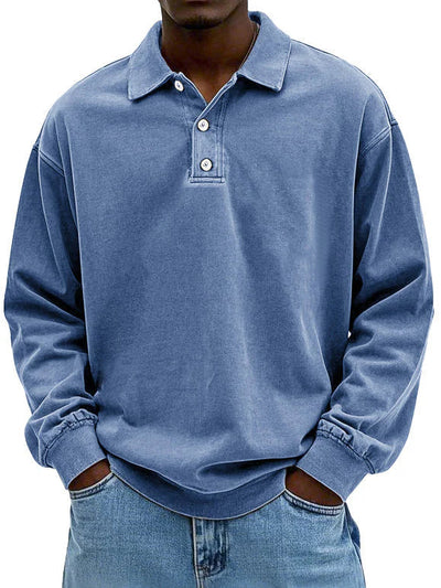 Matteo | Men’s Casual Long-Sleeved Polo