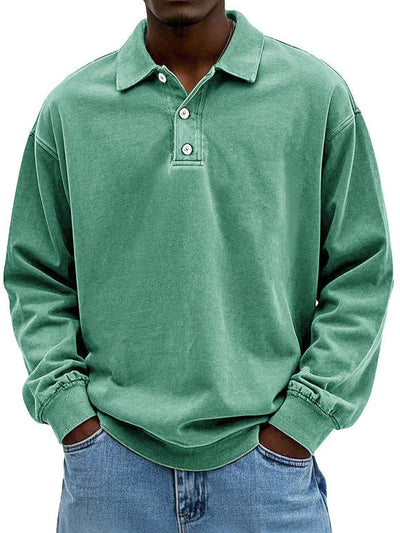 Matteo | Men’s Casual Long-Sleeved Polo