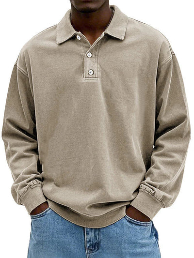 Matteo | Men’s Casual Long-Sleeved Polo
