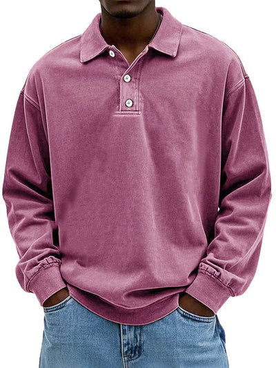Matteo | Men’s Casual Long-Sleeved Polo