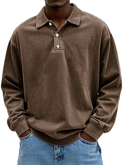Matteo | Men’s Casual Long-Sleeved Polo