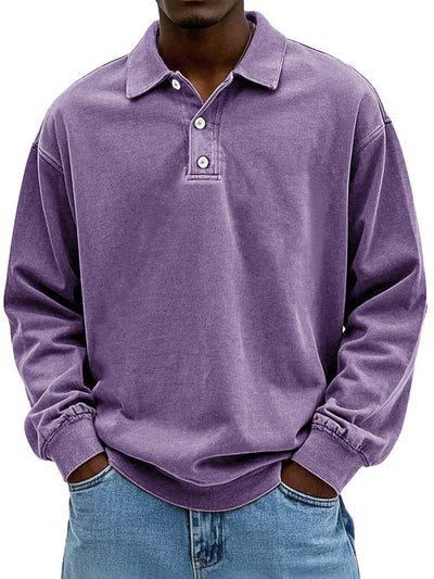 Matteo | Men’s Casual Long-Sleeved Polo