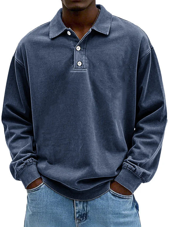 Matteo | Men’s Casual Long-Sleeved Polo