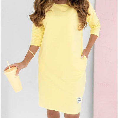 Elina – Sleeve Dress with Pockets