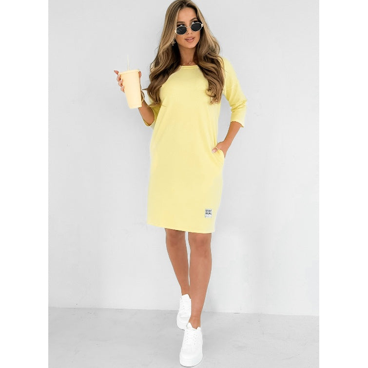 Elina – Sleeve Dress with Pockets
